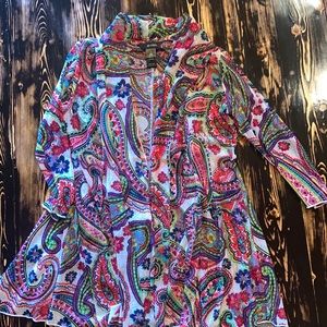 Multi colored duster